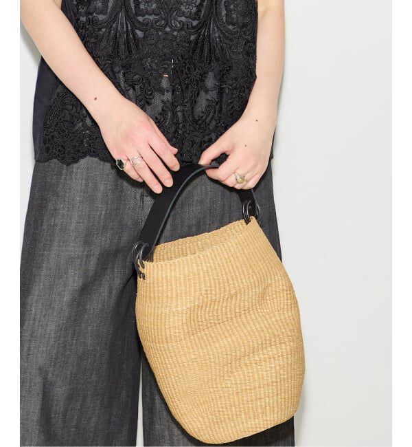 journal standard L'essage「【INES BRESSAND】POT FROISSE：かごバッグ」|かごバッグ|