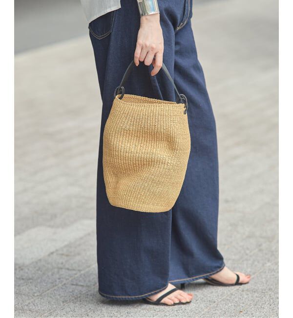 journal standard L'essage「【INES BRESSAND】POT FROISSE：かごバッグ」|かごバッグ|ナチュラル