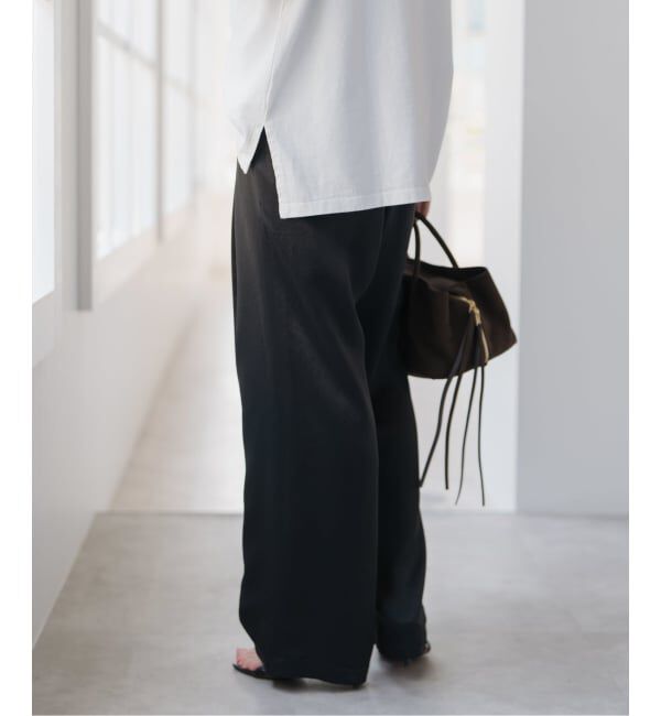 Spick and Span「《WEB限定 / 追加》ワッシャーサテンイージーパンツ」|その他|