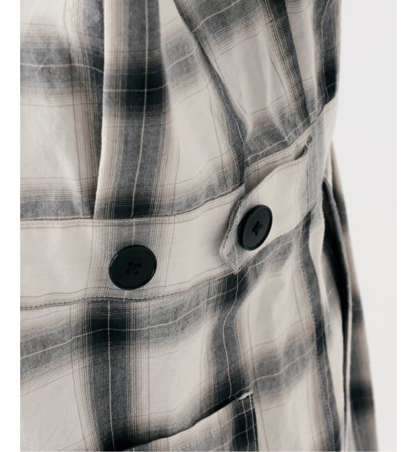 Glyph「《一部店舗+WEB限定》Glyph Ombre Check Jumpsuit」|オールインワン|