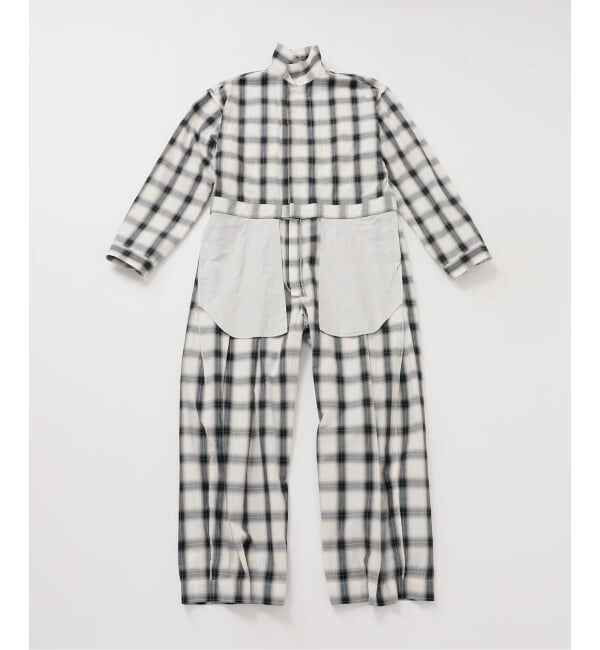 Glyph「《一部店舗+WEB限定》Glyph Ombre Check Jumpsuit」|オールインワン|