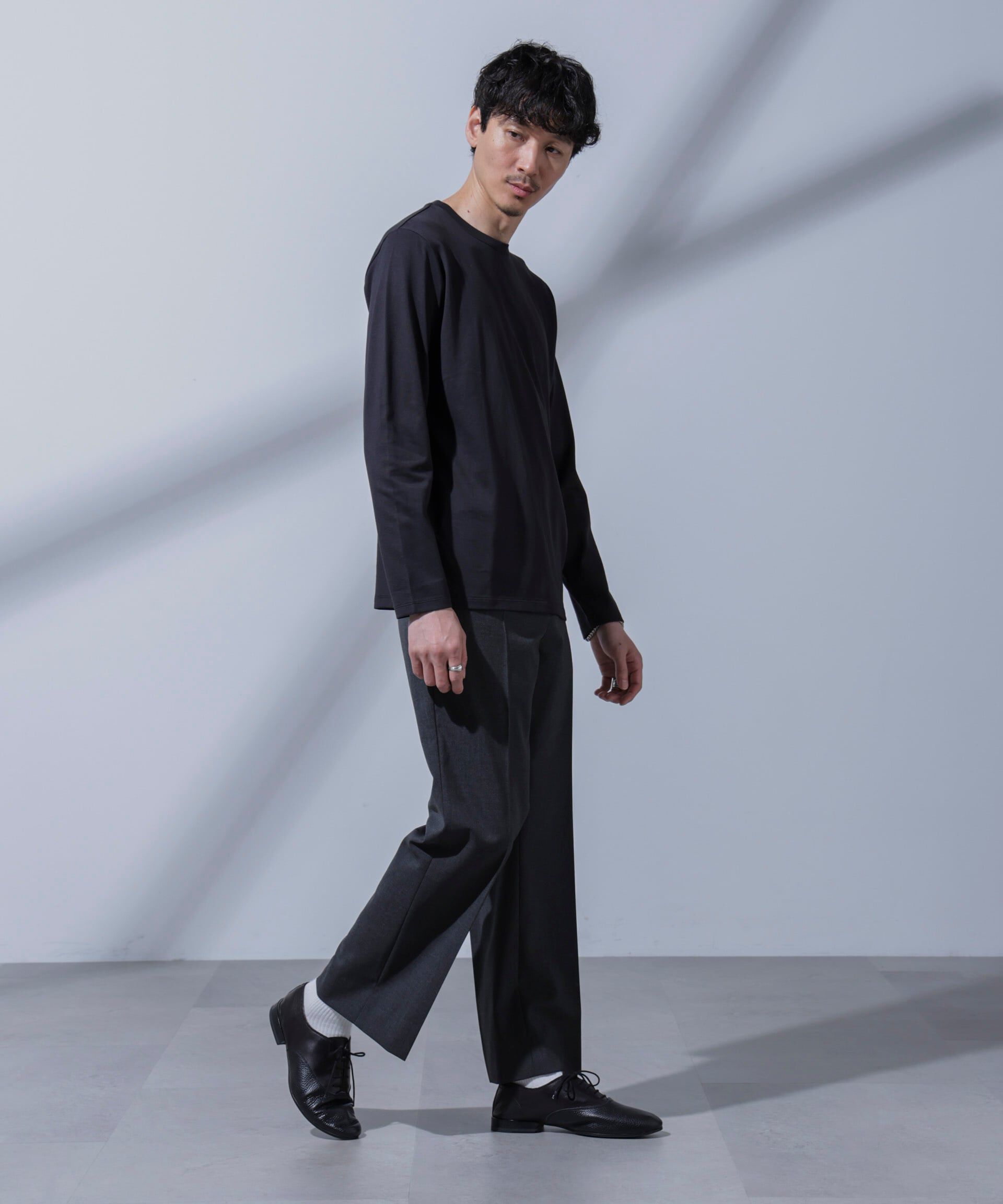 nano･universe「Anti Soaked(R)汗染み防止 クルーネックTシャツ 長袖」|Tシャツ・カットソー|