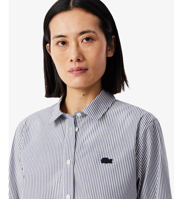 LACOSTE「ベーシックストライプシャツ」|シャツ・ブラウス|