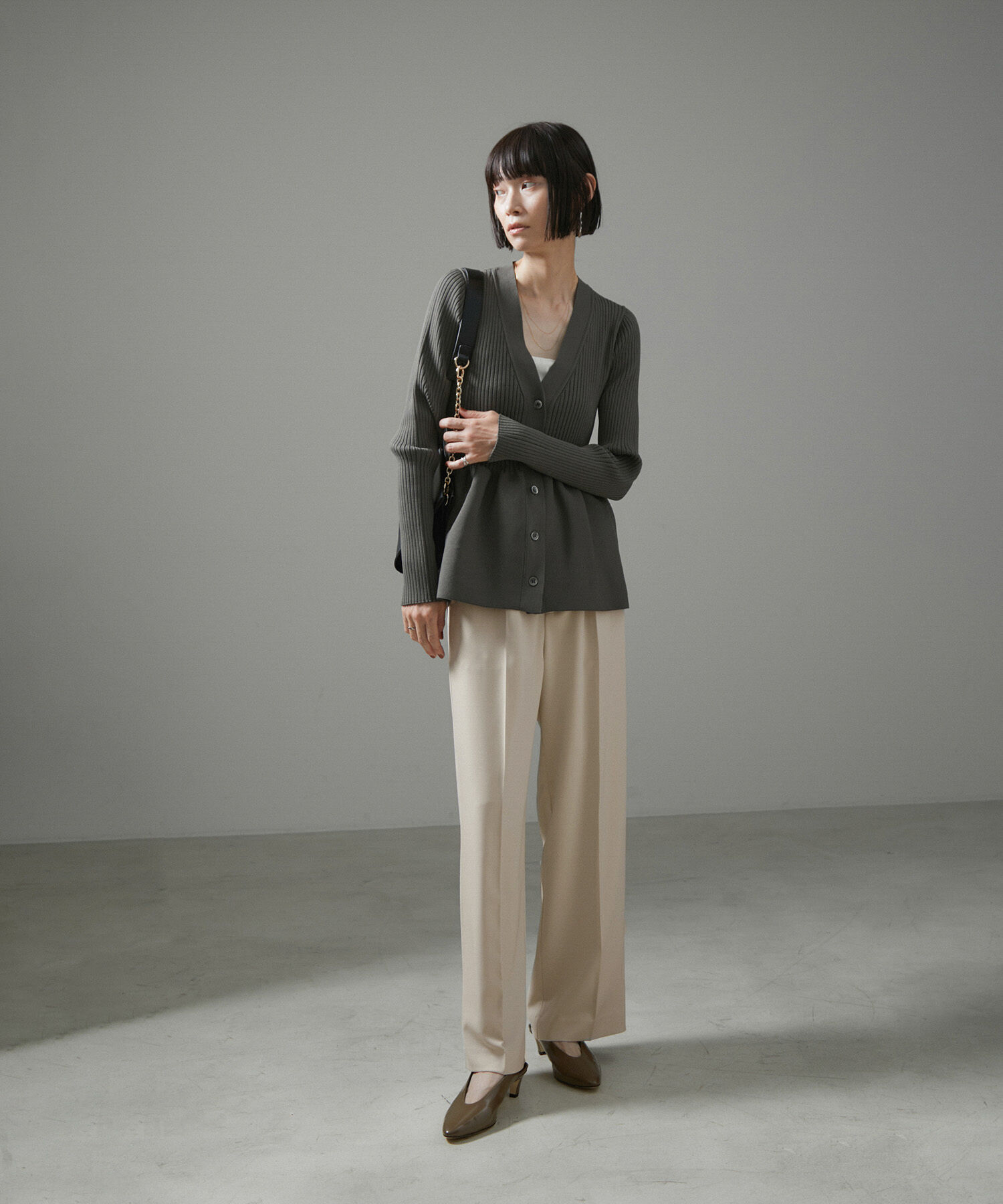 SALON adam et rope'「[追加]イージーリラックスストレートパンツ2/スラックス【接触冷感・UVケア・洗える】」|その他|