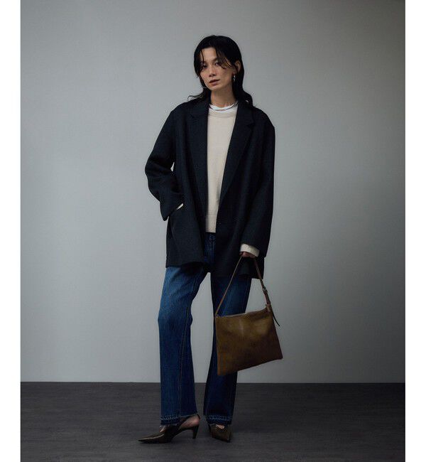 SALON adam et rope'「【W S（ドゥーブル）】へアリーカウレザーバッグ / ハンドバッグ」|ショルダー・メッセンジャー|