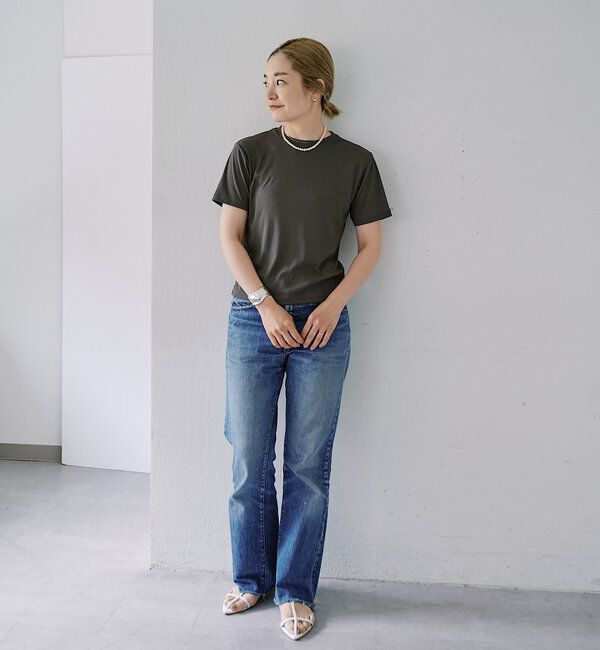  「【LUALY】シアープレーンチビTee」|Tシャツ・カットソー|