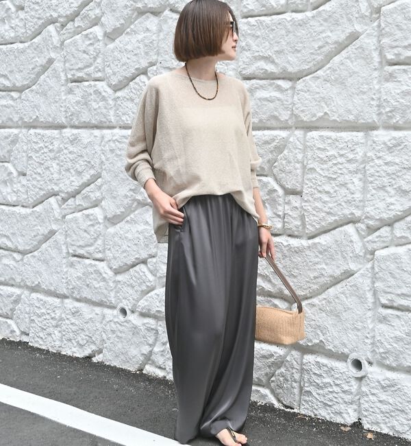 qualite「【大人気アイテムが進化して新登場！】camifine ニットプルオーバー」|Tシャツ・カットソー|