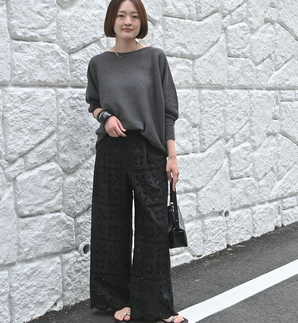 qualite「【大人気アイテムが進化して新登場！】camifine ニットプルオーバー」|Tシャツ・カットソー|