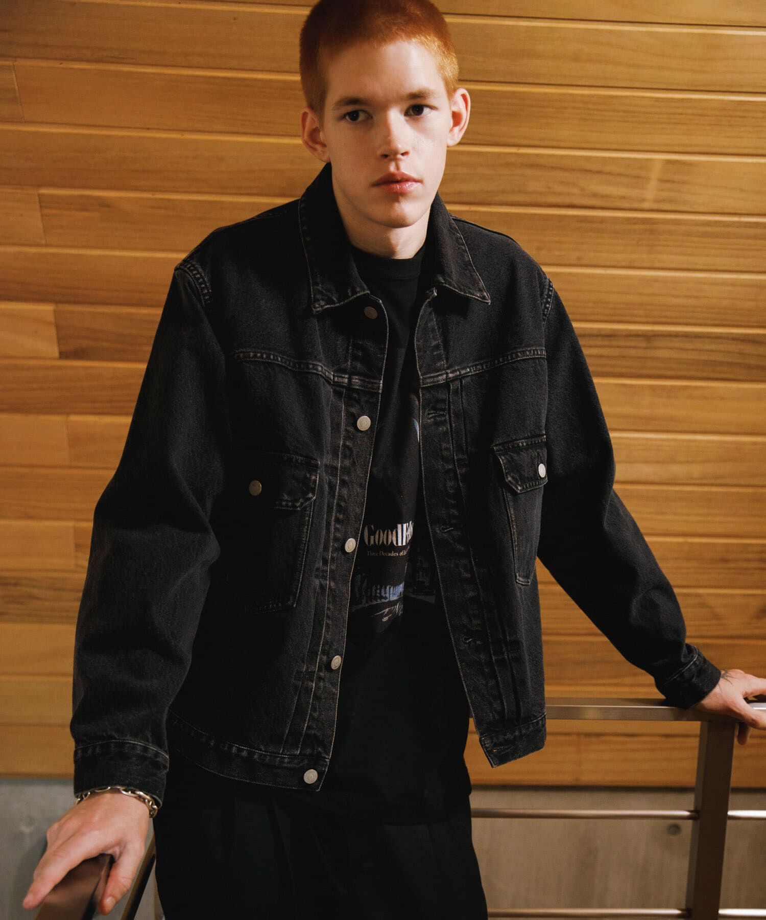 URBAN RESEARCH「13.5oz DENIM TYPE 2nd JACKET」|デニムジャケット|ブラック