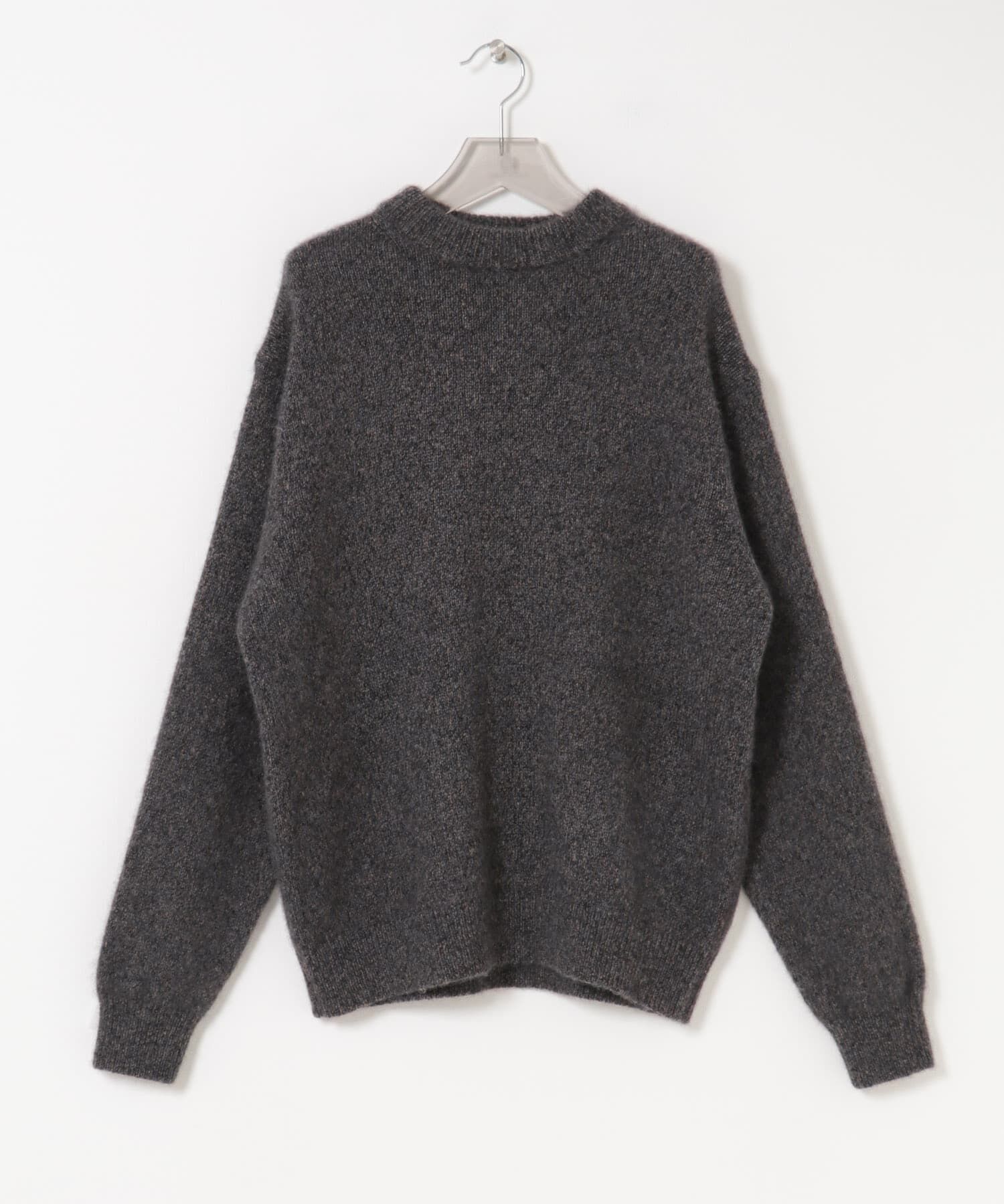 URBAN RESEARCH「new basic　CASHMERE SILK MOULINE CREW-NECK KNIT」|ニット・セーター|