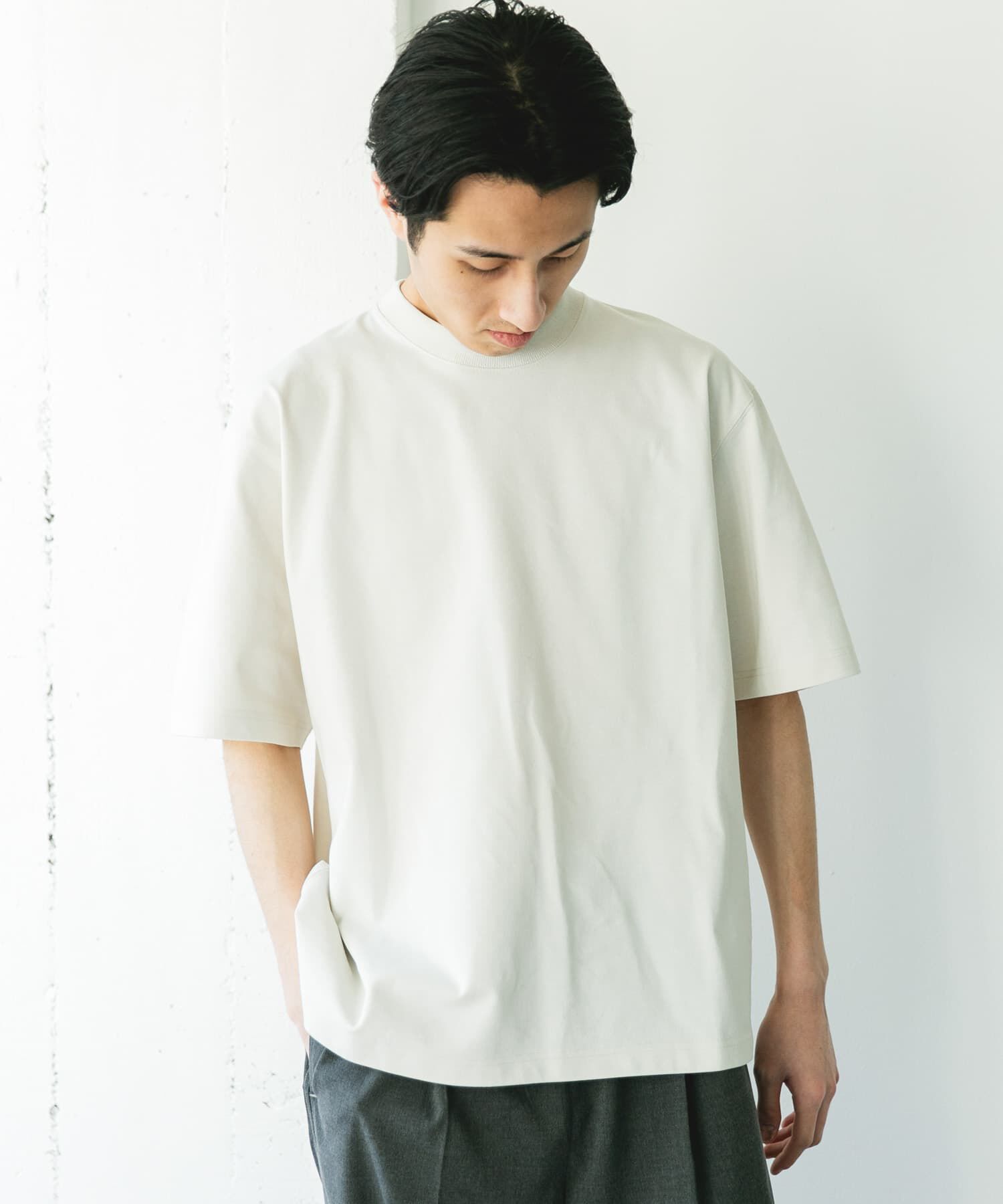 URBAN RESEARCH DOORS「『吸水速乾/防ｼﾜ/抗ﾋﾟﾘﾝｸﾞ/UVｶｯﾄ/ｲｰｼﾞｰｹｱ』DRYMIX20sﾌﾟ 」|Tシャツ・カットソー|