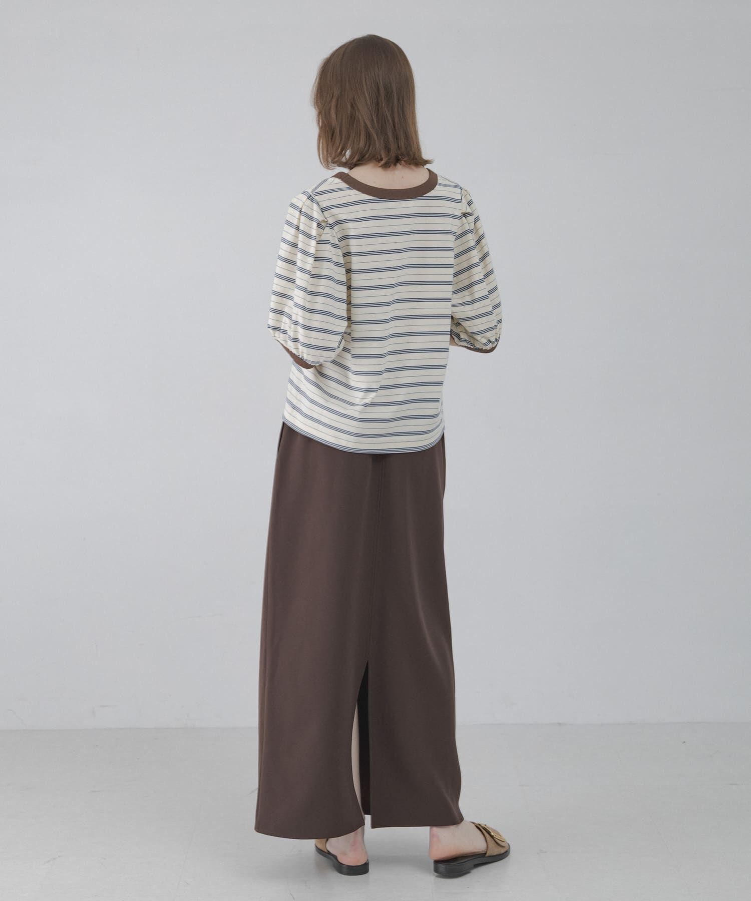 Sonny Label 「マルチボーダーパフスリプルオーバー」|Tシャツ・カットソー|