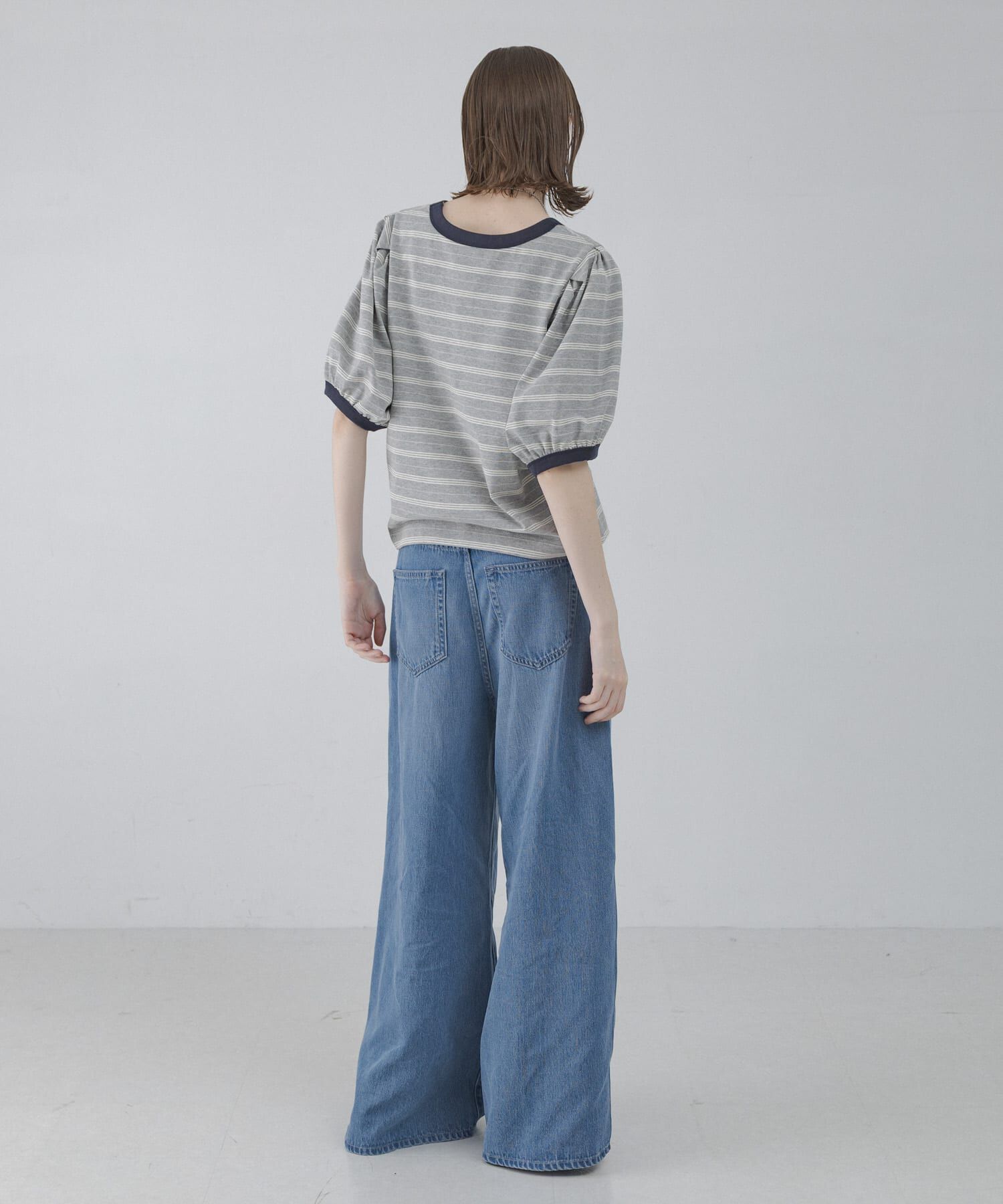 Sonny Label 「マルチボーダーパフスリプルオーバー」|Tシャツ・カットソー|
