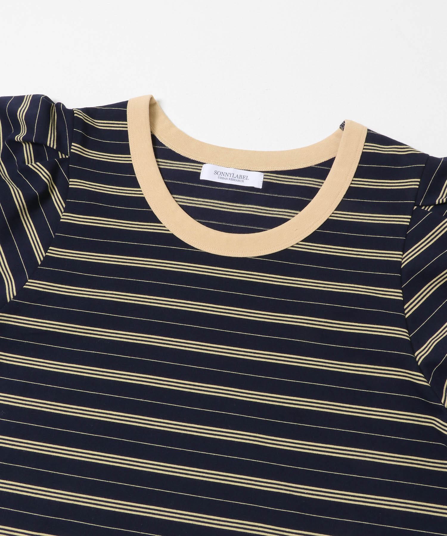 Sonny Label 「マルチボーダーパフスリプルオーバー」|Tシャツ・カットソー|
