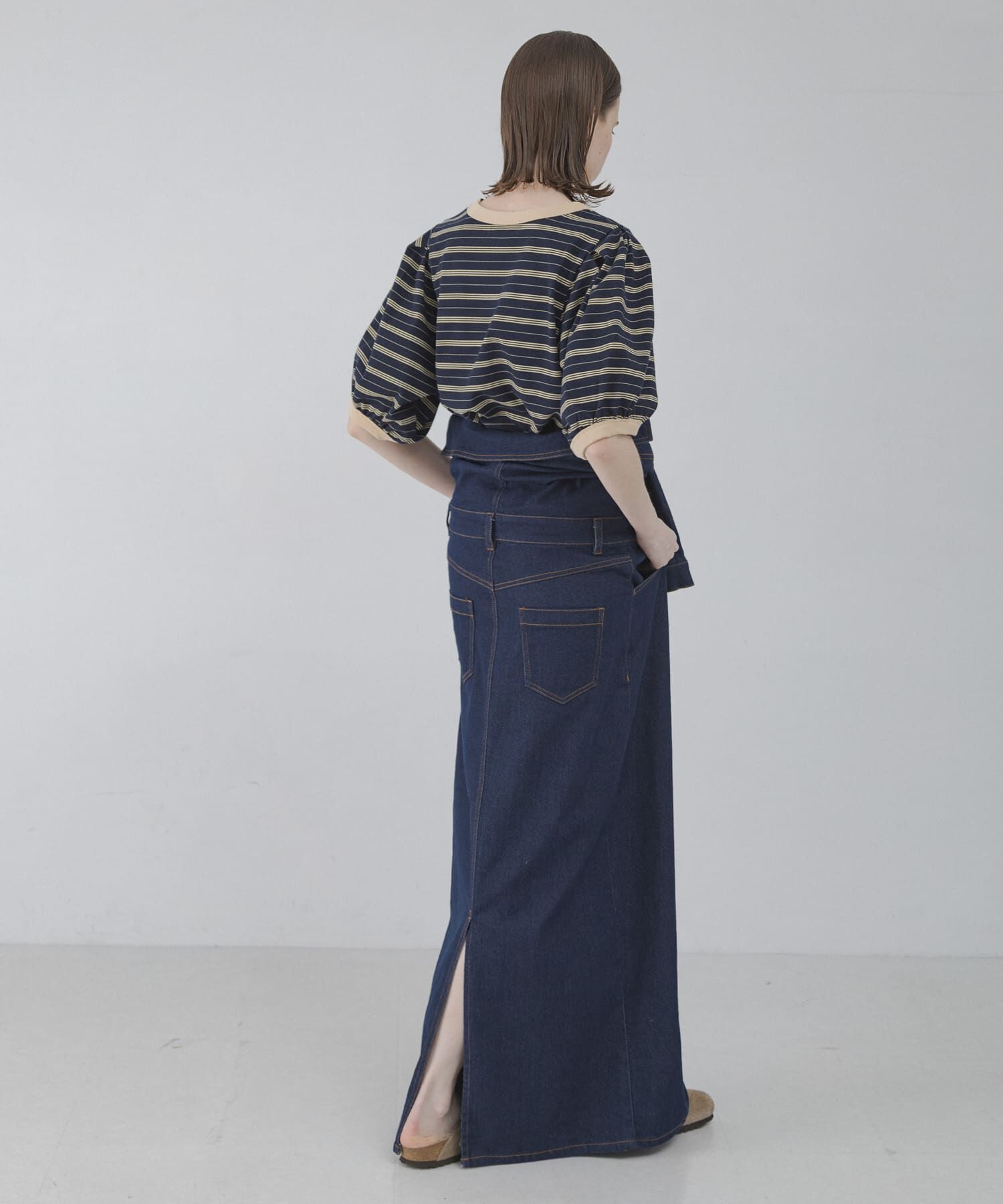Sonny Label 「マルチボーダーパフスリプルオーバー」|Tシャツ・カットソー|
