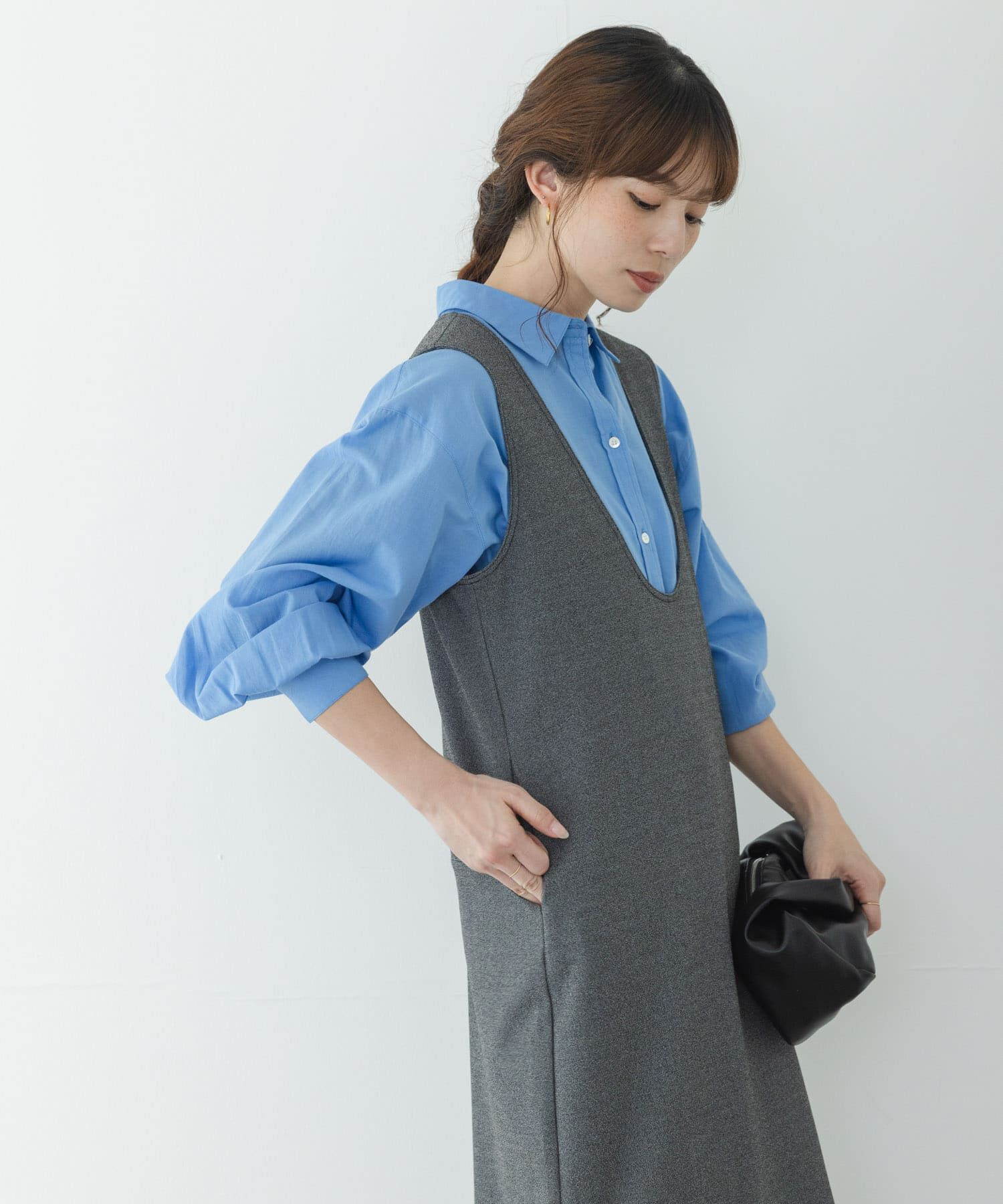 Sonny Label 「Uネックジャンパースカート」|ワンピース|