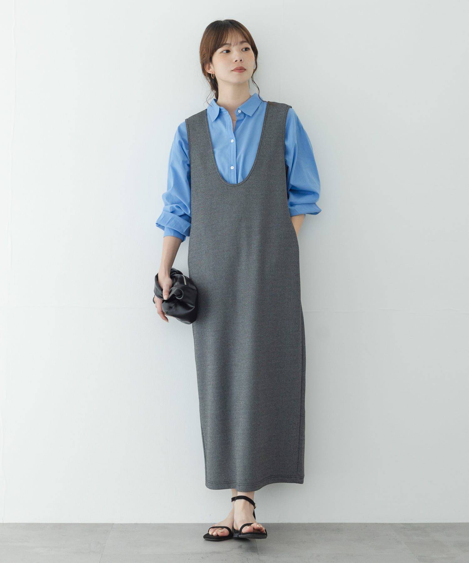 Sonny Label 「Uネックジャンパースカート」|ワンピース|