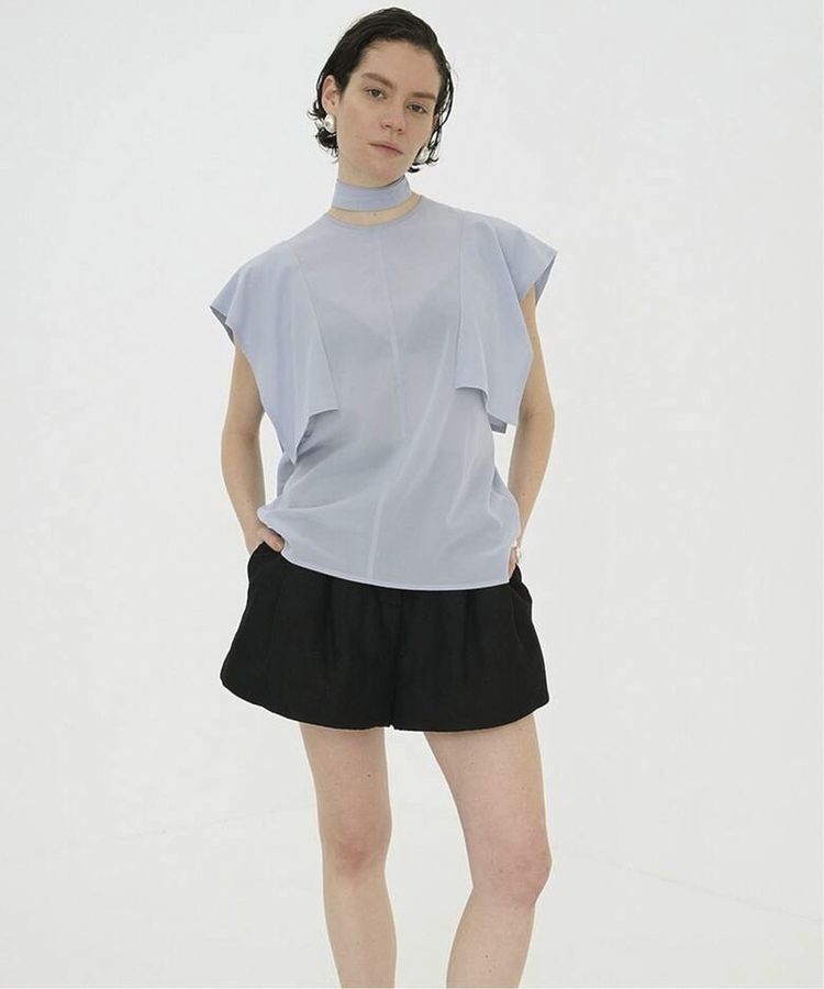 GARAGE OF GOOD CLOTHING「【CLANE】square sleeve blouse」|シャツ・ブラウス|Blue