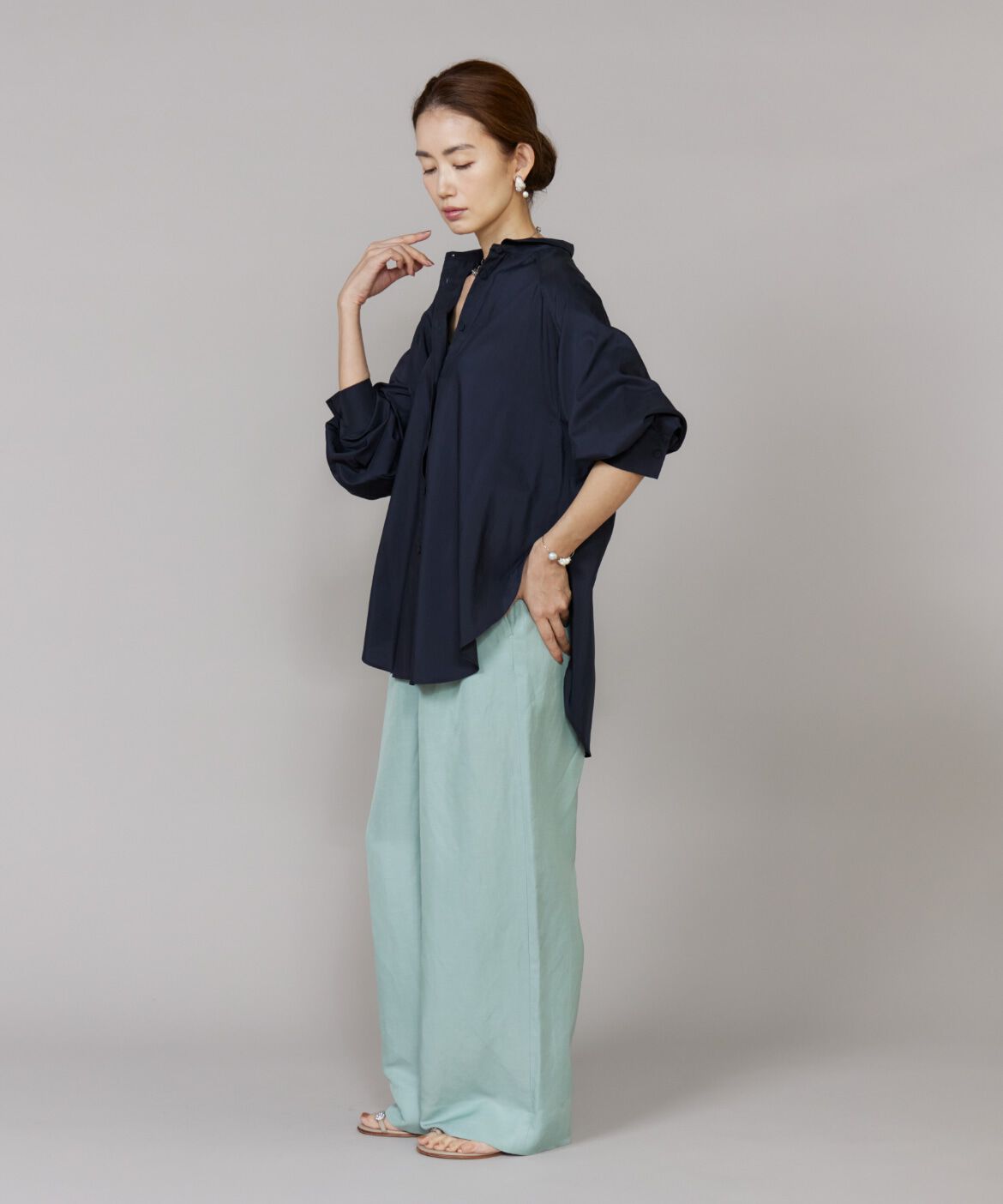 Le Souk「《大きいサイズ》タックワイドパンツ　」|その他|