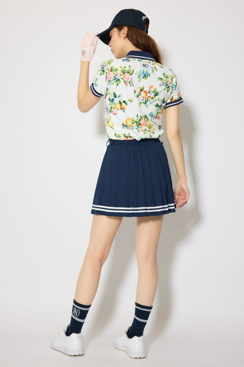 rienda「ラインコンパクトポロトップス」|Tシャツ・カットソー|