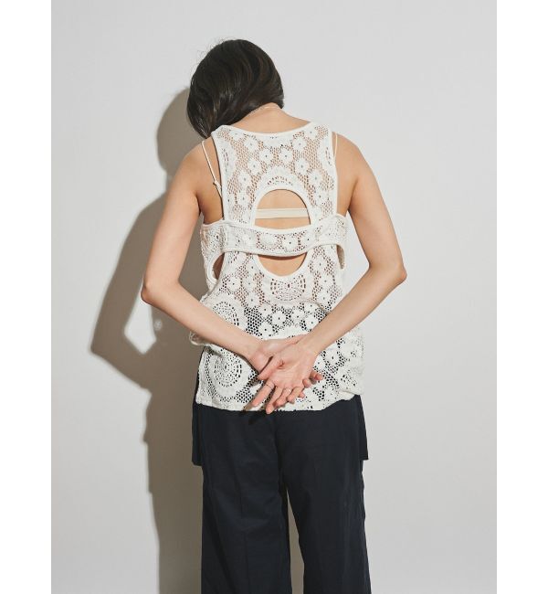 Ungrid「【Htage】バックデザインレーストップス」|Tシャツ・カットソー|
