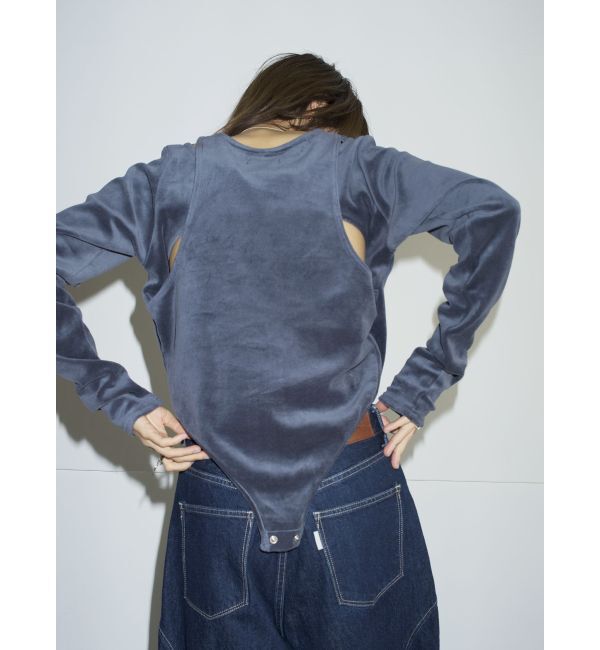 Ungrid「【Htage】バックオープンデザインロングスリーブTee」|Tシャツ・カットソー|