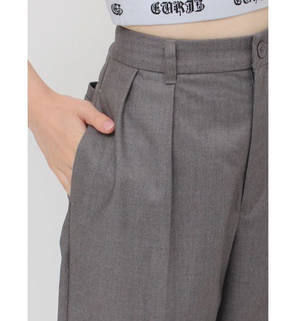 EVRIS「ハイウエストタックワイドパンツ【セットアップ着用可能】」|その他|