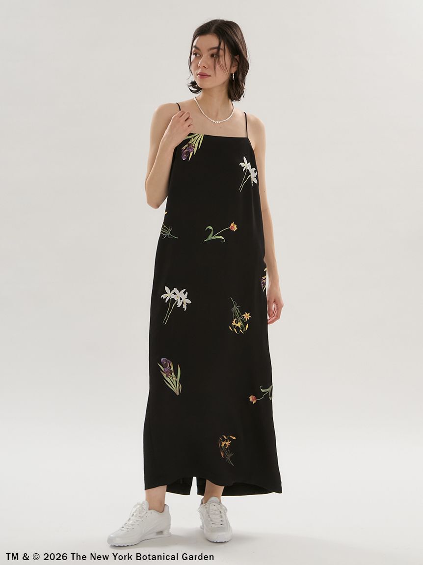 emmi atelier「【emmi&times;NYBG】サテンキャミワンピース/ハンドウォッシャブル」|ワンピース|