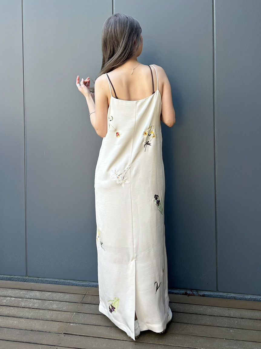 emmi atelier「【emmi&times;NYBG】サテンキャミワンピース/ハンドウォッシャブル」|ワンピース|