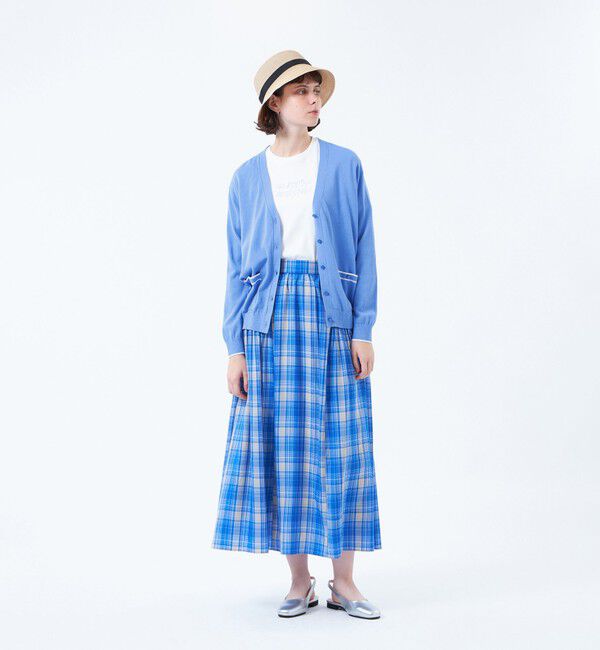 MACKINTOSH PHILOSOPHY「トリミングカラーVネックカーディガン」|ニット・セーター|
