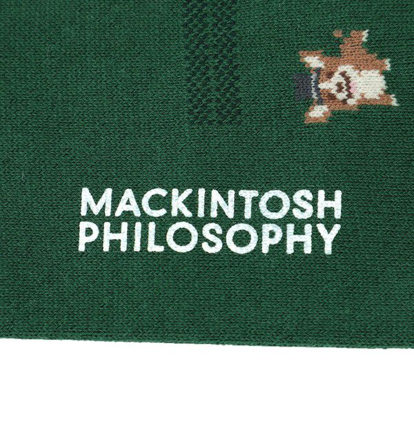 MACKINTOSH PHILOSOPHY「コーギー&times;チェック カジュアルソックス」|ソックス|