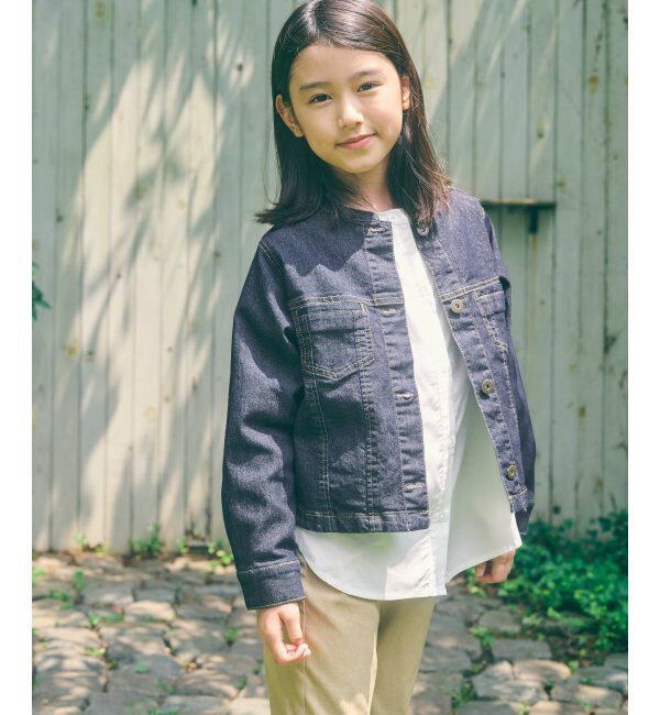 ikka kids「ＬＫメッシュデニムバンドカラーＪＫ」|その他|