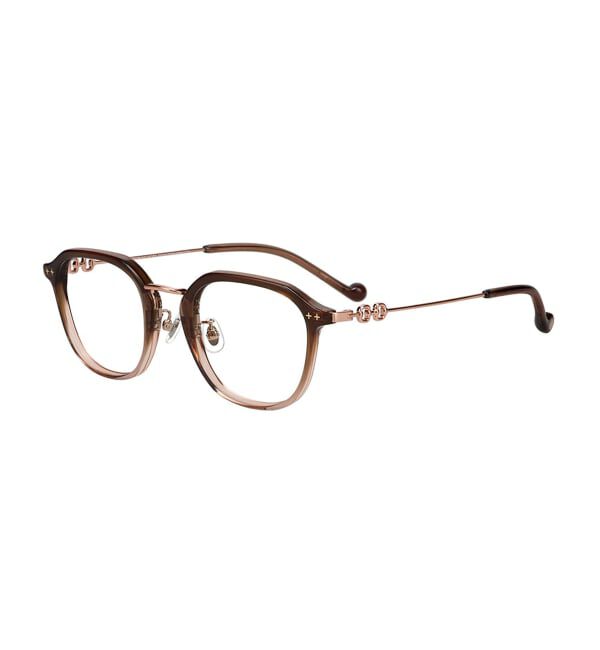 「Zoff｜SHIKANOMA ウェリントン型 サングラス | 中顔面短縮みえ クリアレンズ UVカット UV100%カット」|サングラス|