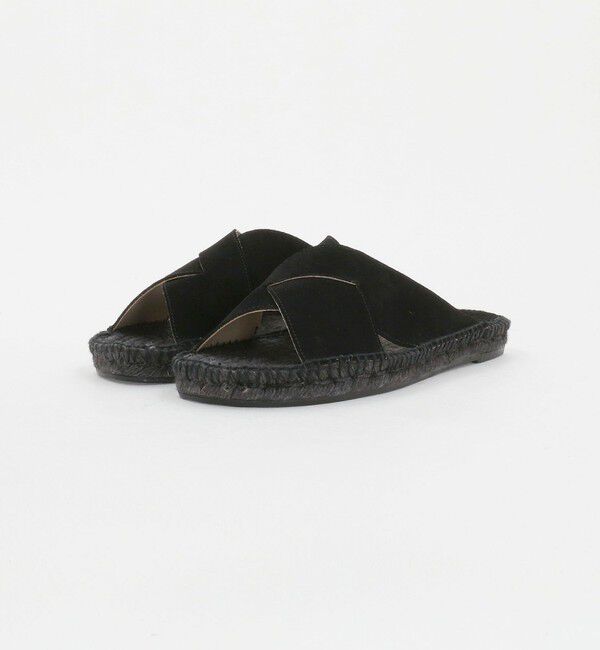 UNITED ARROWS「＜SOVEREIGN＞スエード クロス エスパドリーユ サンダル」|サンダル|