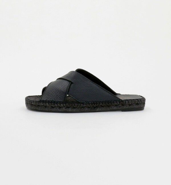 UNITED ARROWS「＜SOVEREIGN＞クロス エスパドリーユ サンダル」|サンダル|BLACK