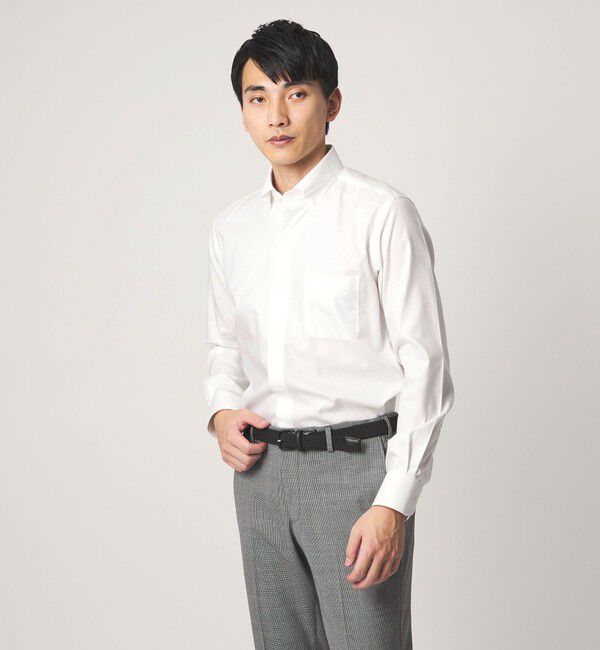 UNITED ARROWS green label relaxing「コットン ロイヤルオックス ボタンダウン ドレスシャツ -形態安定-」|シャツ・ブラウス|WHITE