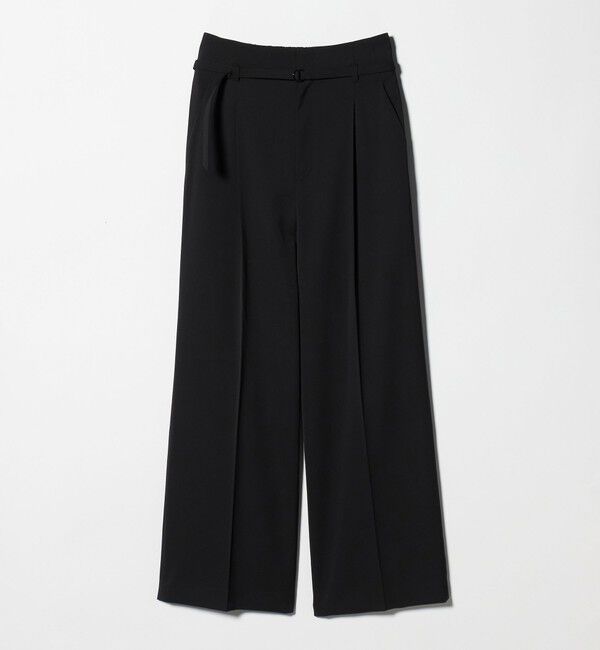 UNITED ARROWS green label relaxing「［size SHORT/TALLあり］サラフール ワイド パンツ ストレッチ 接触冷感 UVカット」|スラックス|