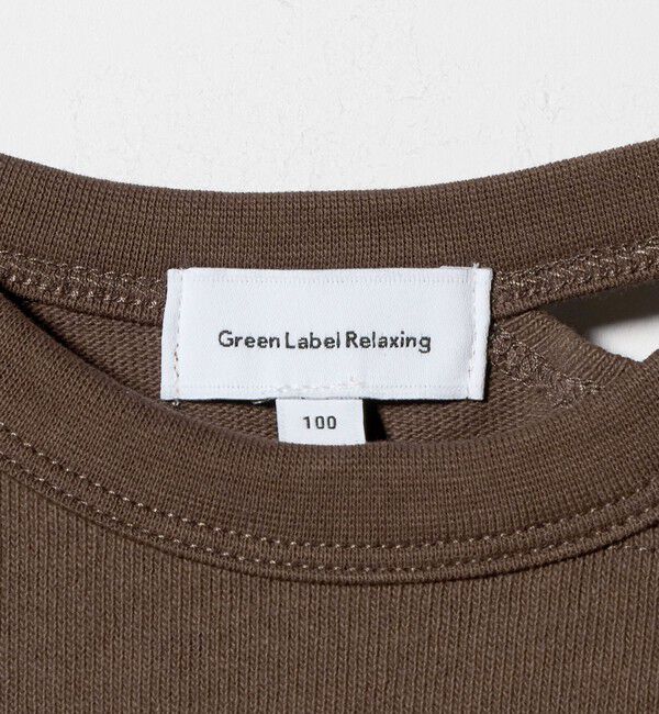 UNITED ARROWS green label relaxing「【WEB限定】ネック スリットTシャツ 100cm-160cm」|Tシャツ・カットソー|