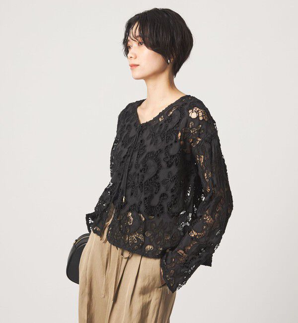 UNITED ARROWS green label relaxing「カットワークレース ブラウス」|シャツ・ブラウス|