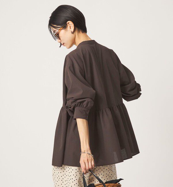 UNITED ARROWS green label relaxing「［size SHORTあり］ペプラム ブラウス マシンウォッシャブル 吸水速乾 通気性 UVカット」|シャツ・ブラウス|