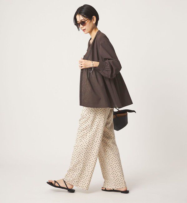 UNITED ARROWS green label relaxing「［size SHORTあり］ペプラム ブラウス マシンウォッシャブル 吸水速乾 通気性 UVカット」|シャツ・ブラウス|