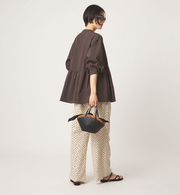 UNITED ARROWS green label relaxing「［size SHORTあり］ペプラム ブラウス マシンウォッシャブル 吸水速乾 通気性 UVカット」|シャツ・ブラウス|