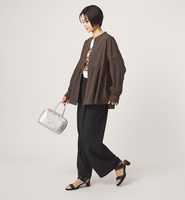 UNITED ARROWS green label relaxing「［size SHORTあり］ペプラム ブラウス マシンウォッシャブル 吸水速乾 通気性 UVカット」|シャツ・ブラウス|