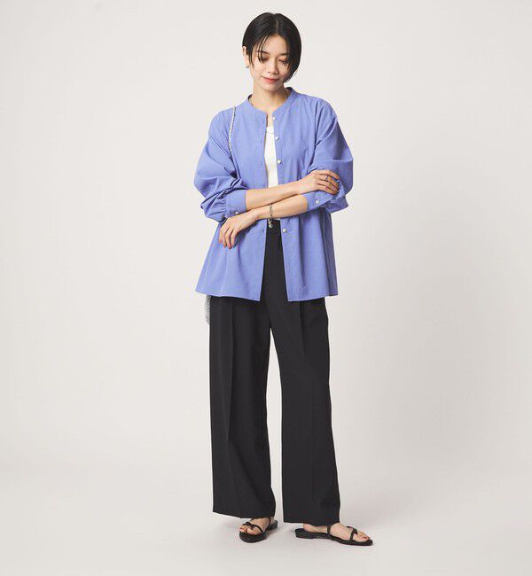 UNITED ARROWS green label relaxing「［size SHORTあり］ペプラム ブラウス マシンウォッシャブル 吸水速乾 通気性 UVカット」|シャツ・ブラウス|