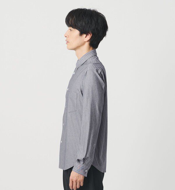 BEAUTY&YOUTH UNITED ARROWS「クイック ストレッチ ストライプ レギュラー シャツ SLIM型 吸水速乾機能付き」|シャツ・ブラウス|