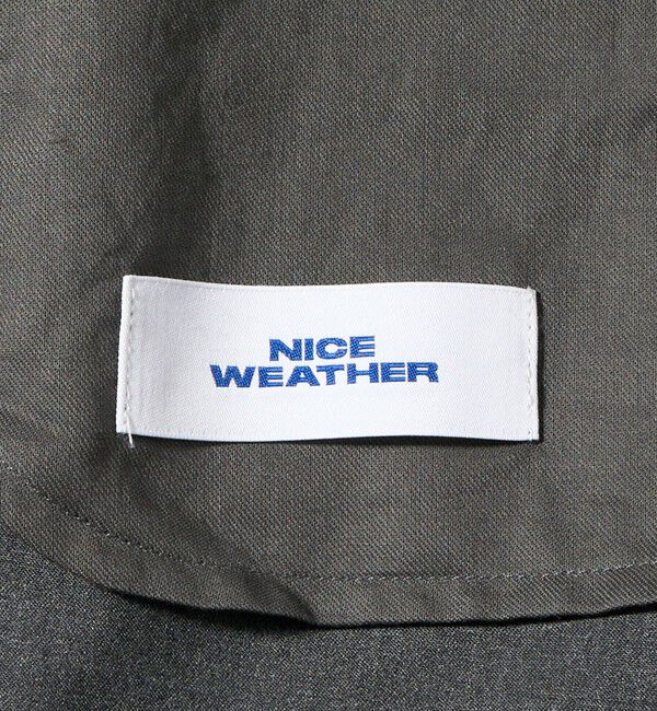 NICE WEATHER「＜NICE WEATHER＞ツータック テーパッド スラックス」|スラックス|