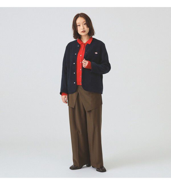 Ray BEAMS 「DANTON / FLEECE COLLARLESS JACKET」|ブルゾン・スタジャン|
