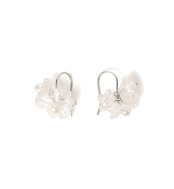 Ray BEAMS 「パール＆フラワー ピアス」|ピアス|CLEAR