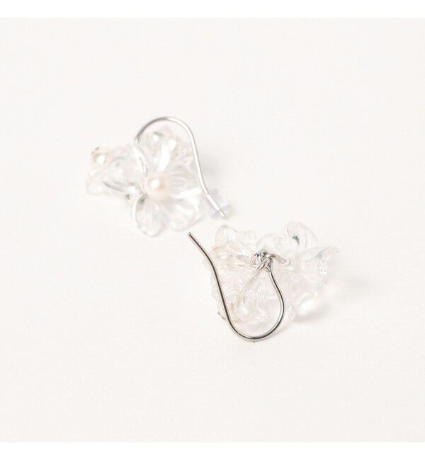 Ray BEAMS 「パール＆フラワー ピアス」|ピアス|