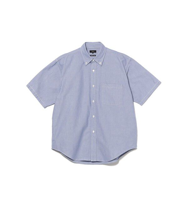 BEAMS「オックスフォード ボタンダウンシャツ ５分丈」|シャツ・ブラウス|